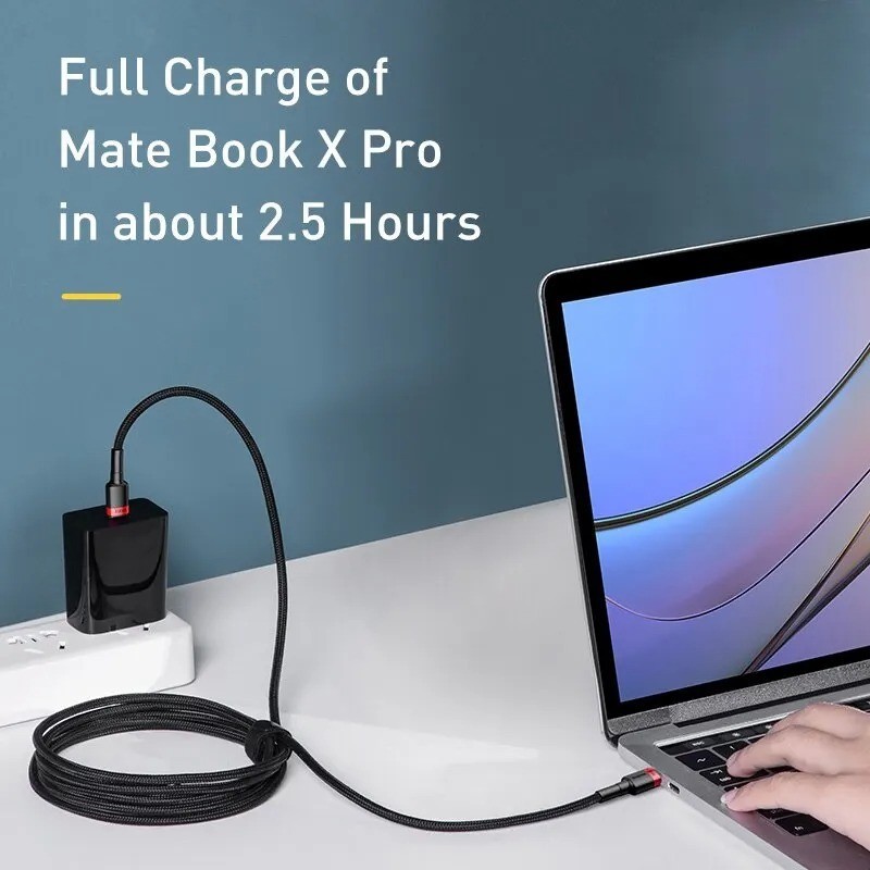 Baseus USB C to USB C 100W PD Fast Charging Cable 5A for iPhone MacBook Samsung gallery