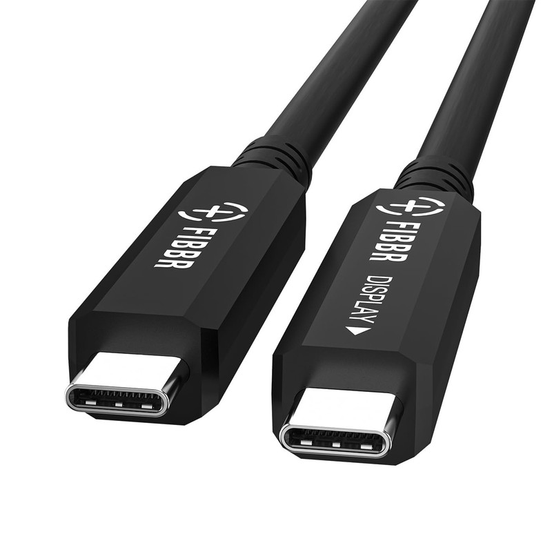Fiber Optic USB C Cable Full-Featured Active Optical USB C to USB C Cord Comp...