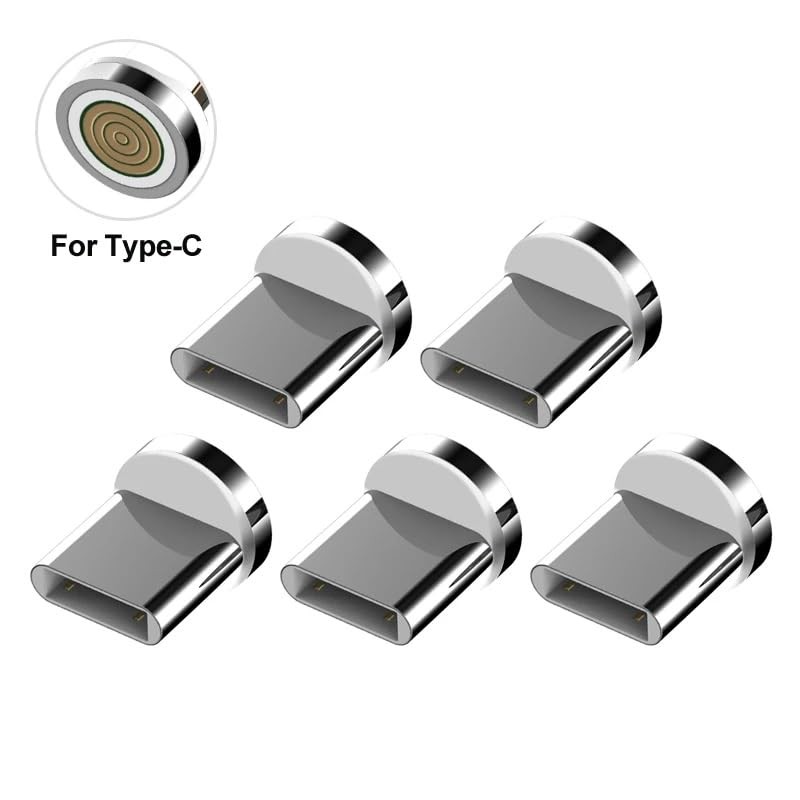6 Pack Magnetic Charging Cable Tips Adapter Connectors for iPhone/USB-C/Micro US gallery
