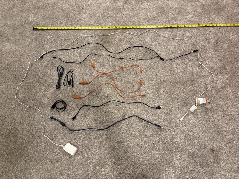 Miscellaneous USB-A to Micro USB Cables Lot