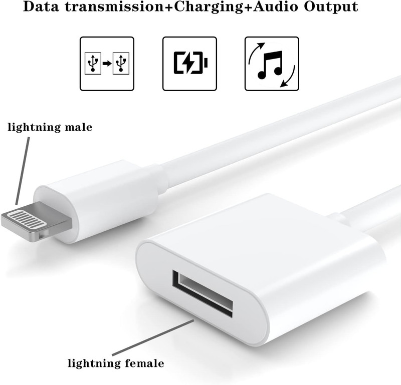 Iphone Charger Extension Cable Compatible for Iphone/Ipad,[Mfi Certified] Lightn gallery