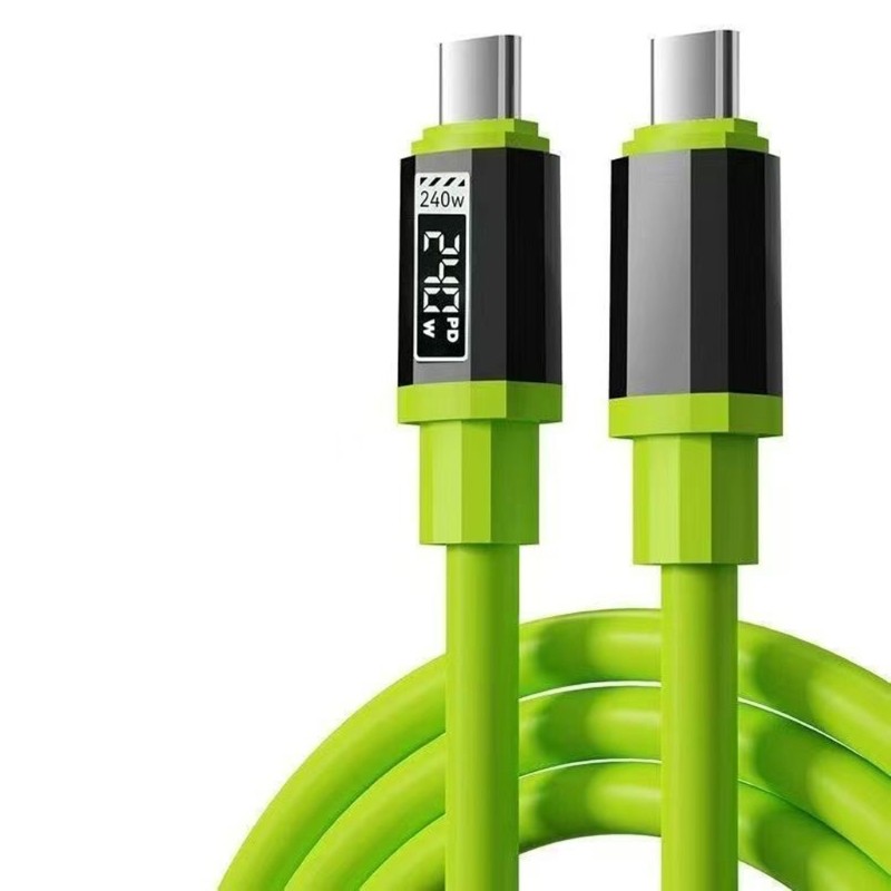 240W Data Sync USB Cable Flexible Silicone Shell High Efficiency Power Transfer gallery