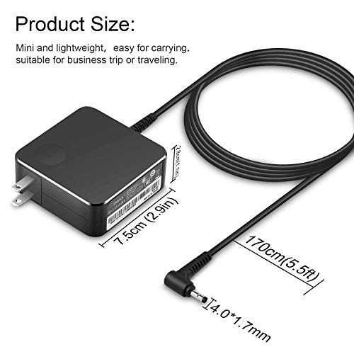 65W 45W Laptop Charger for Lenovo Ideapad Yoga Round Tip AC Power Adapter Cord gallery