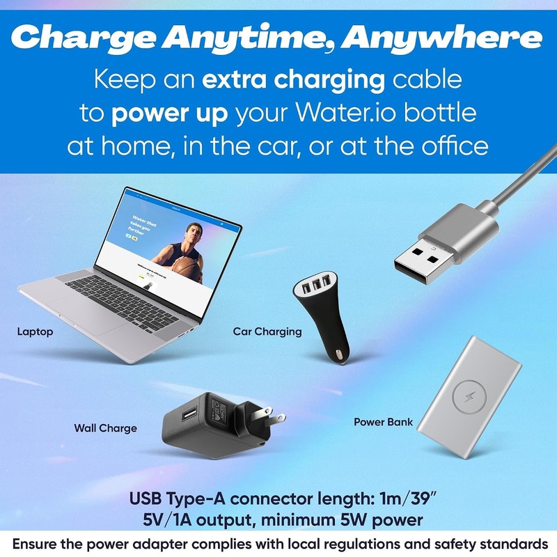 Magnetic USB Charger Cable - Magnetic USB Type A Charging Cable for Fast, Secure gallery