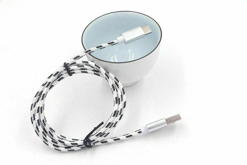 USB Cable Fast Samsung Galaxy Lot of Nylon Braided Note S9 S8 BLACK/SILVER