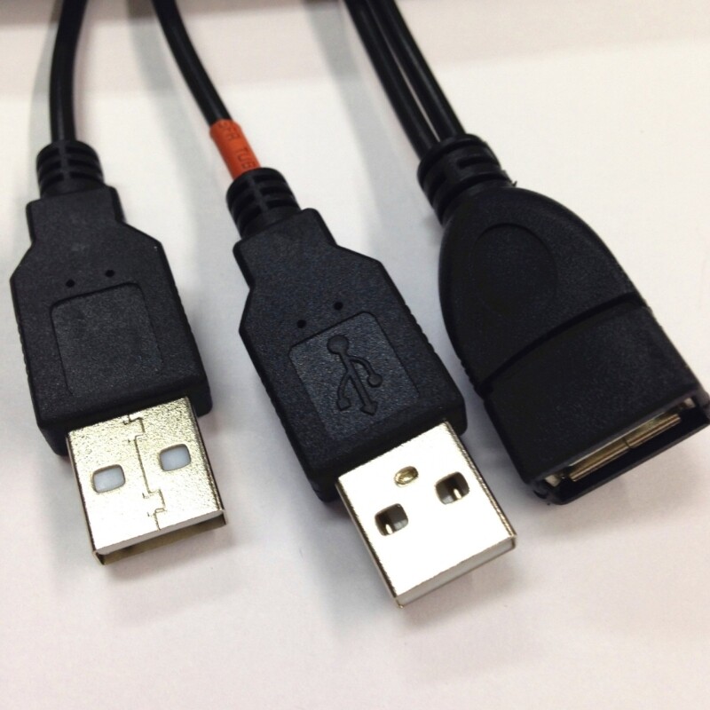 Flexible USB2.0 Splitter Cable for Multiple Device Connection Power Cable gallery