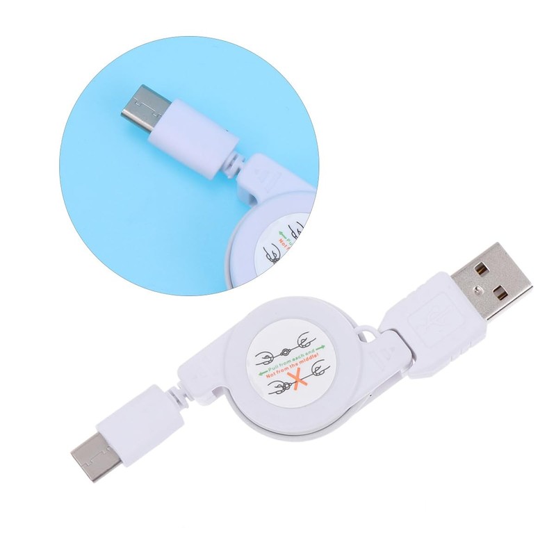Adjustable Retractable USB 3.1 C To A Charging Cable Cord For Car Travel gallery