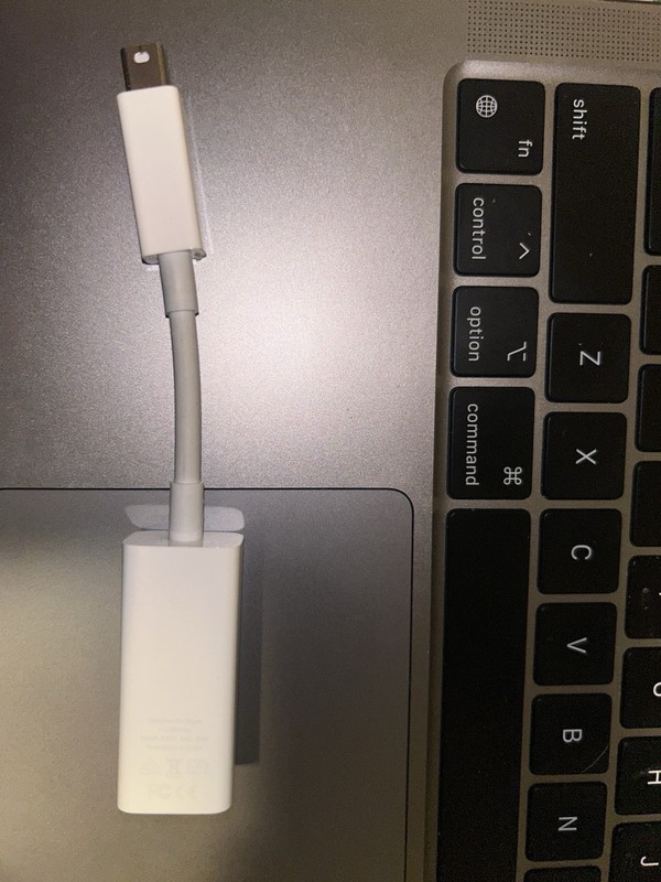 Apple Thunderbolt to Ethernet (RJ-45) Adapter A1433 for MacBook White