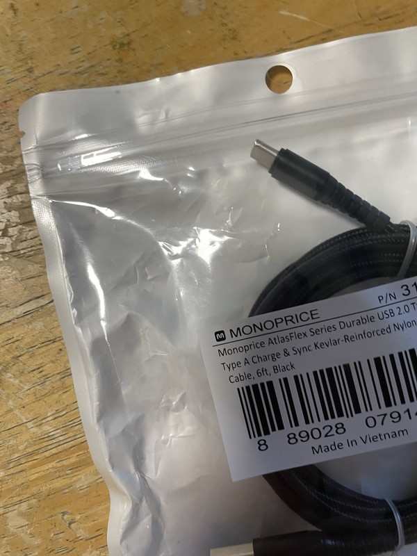 NIP Monoprice AtlasFlex Durable USB 2.0 C to A Charge and Sync Cable gallery