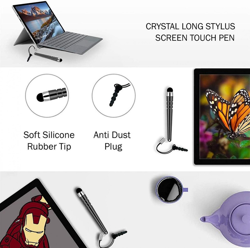 For SMARTPHONES - RED STYLUS TOUCH PEN ALUMINUM SOFT DESIGN LIGHT COMPACT gallery