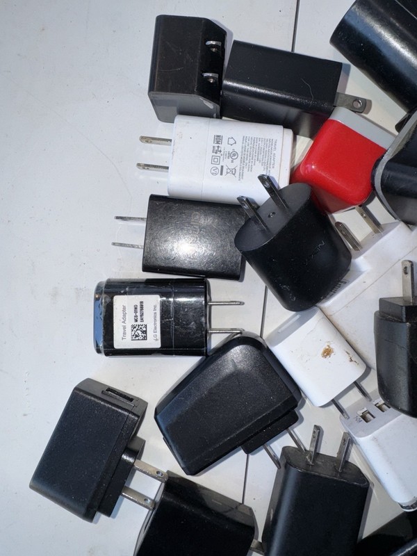 Lot of 55 USB Wall & Car Chargers – Mixed Brands – Untested – AS-IS gallery