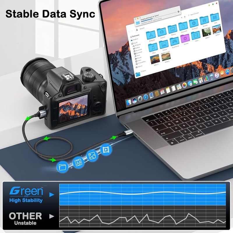 10 Gbps USB C to Micro B Cable 10FT for External Hard Drives gallery