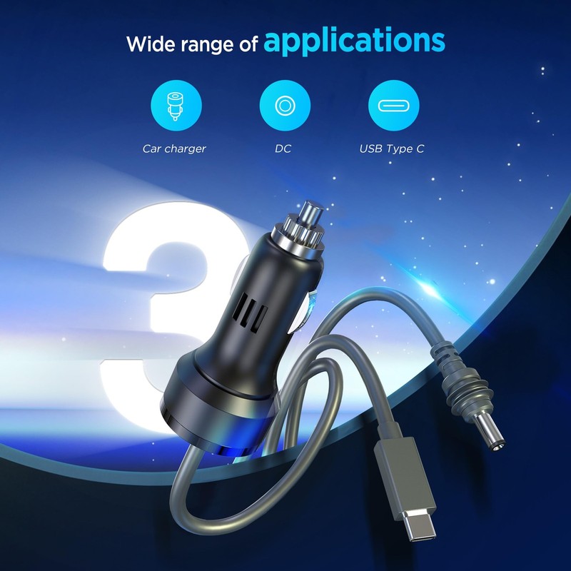 3 in 1 Starlink Mini Cable 10FT/ 3M, HighSpeed USB C/Car Charger/DC to DC Rep... gallery