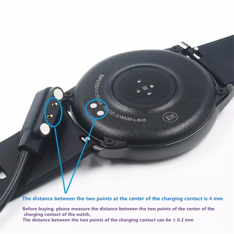 2-Pin 4mm Magnetic Charging Cable USB Power Adapter Cord For Smart Watch 2Pin AU gallery