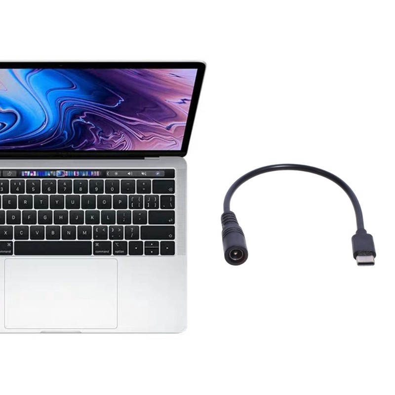5.5x2.1mm Female to Type C Power Charge Cable for Laptop Notebook(5.5x2.1mm) gallery