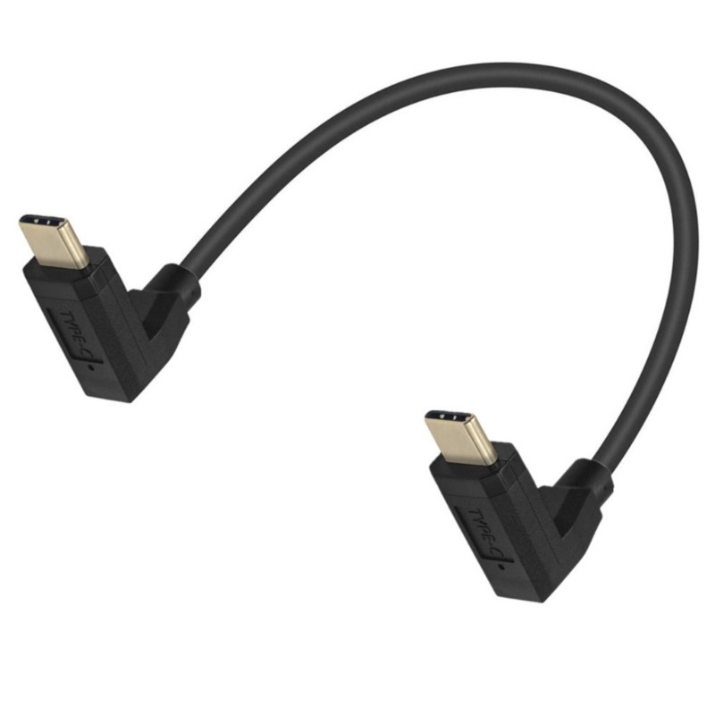 Right Angled Type C Cable Male to Male Fast Charging Cord 10Gbps Data Transfer gallery