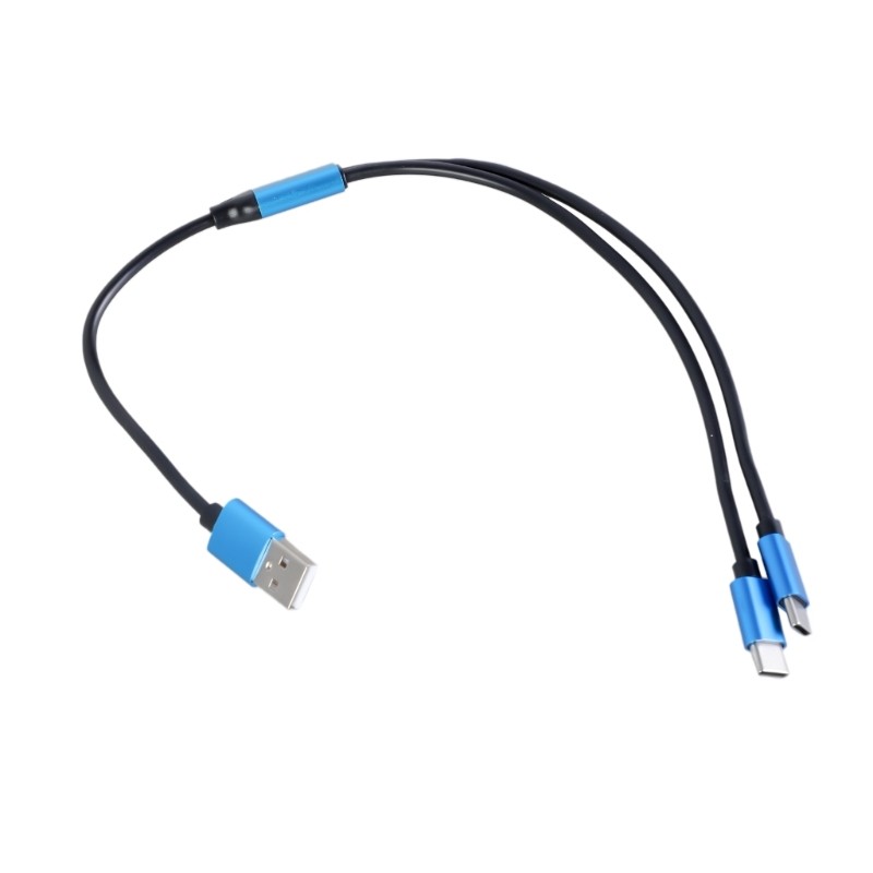 2 In 1 USB to Two USB C Splitter Cable Type A To Type C And Type C Charging 80W gallery