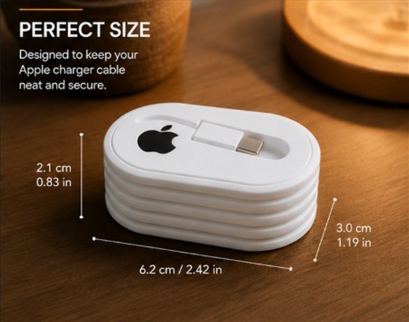 Apple Charger Cable Organizer | Cable Management Case | Compatible with Original gallery