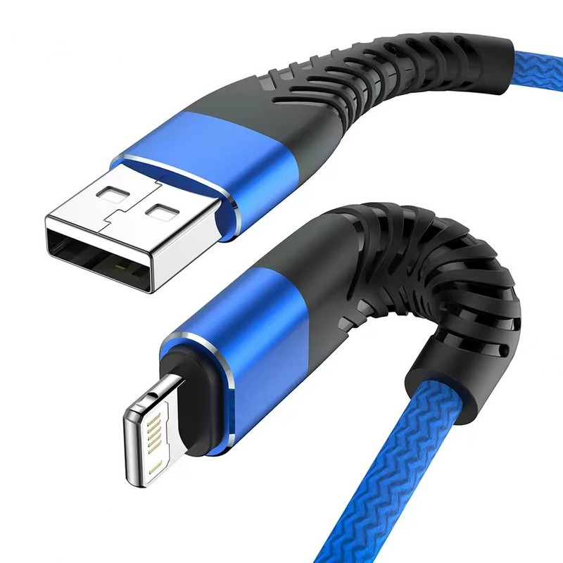 Braided Fast Charger Cable Heavy Duty USB lot Cord For iPhone 14 13 12 11 X XR 8 gallery