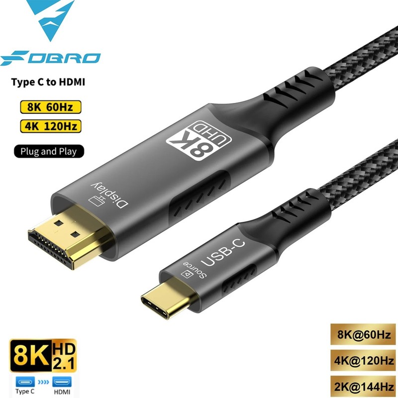 USB-C to HDMI Cable Adapter HDTV 4K 60Hz for Samsung LG MacBook Android iPhone gallery