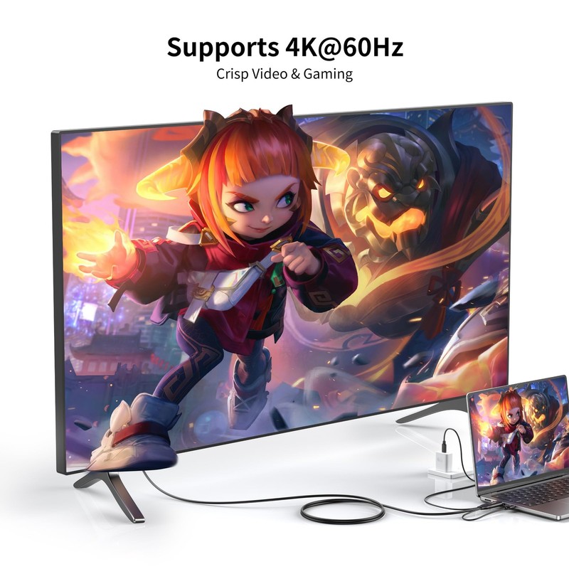 HDMI to USB Cable 4K60Hz, 6FT HDMI to Adapter with USB-PD Power, Touch-Enable... gallery