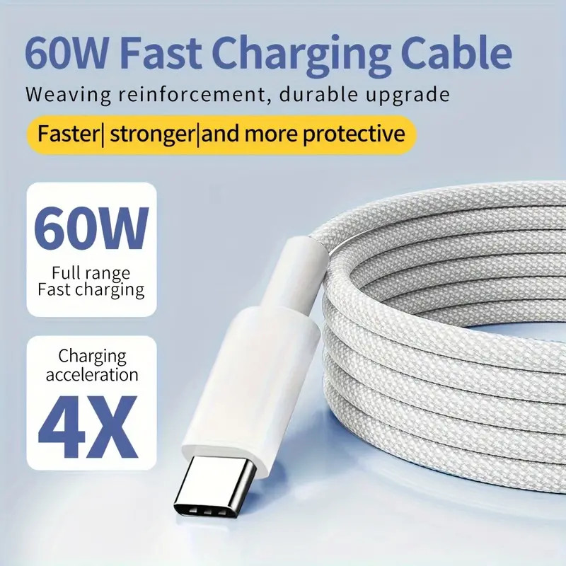 New For iPhone 17 16 15 Plus USB-C to USB-C Cable Fast Charging PD Type C Cord gallery