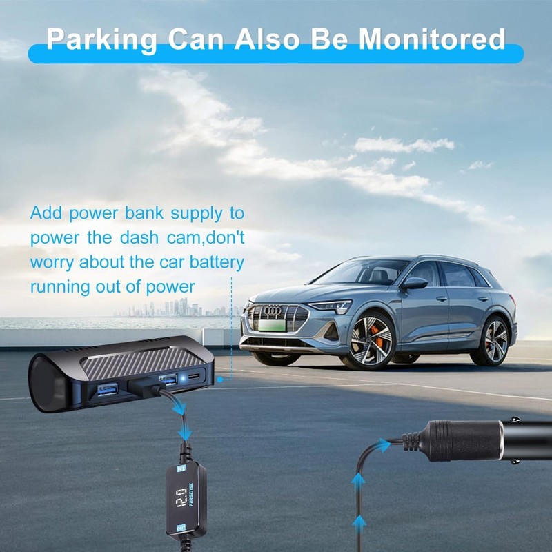 5V to 12V USB Car Power Converter with Display & Switch gallery