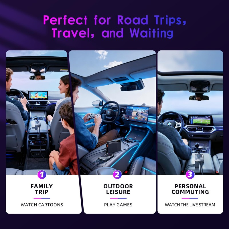 Joywind 2026 Upgraded 【 3-in-1 】 HDMI Input Car TV & Wireless CarPlay Adapter... gallery