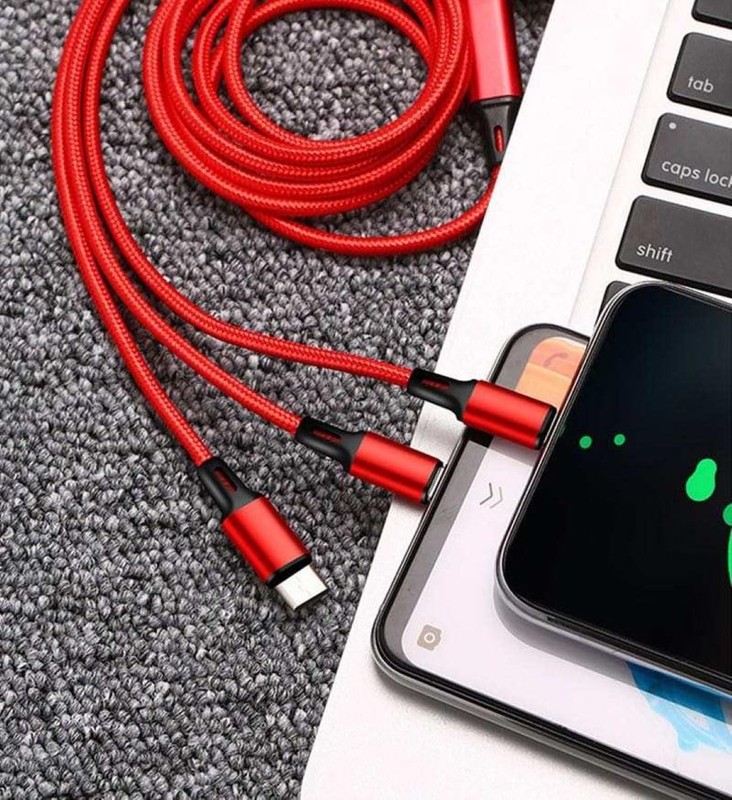 3in1 Fast USB Charging Cable Universal Multi Function iPhone 17 Charger Cord Lot gallery