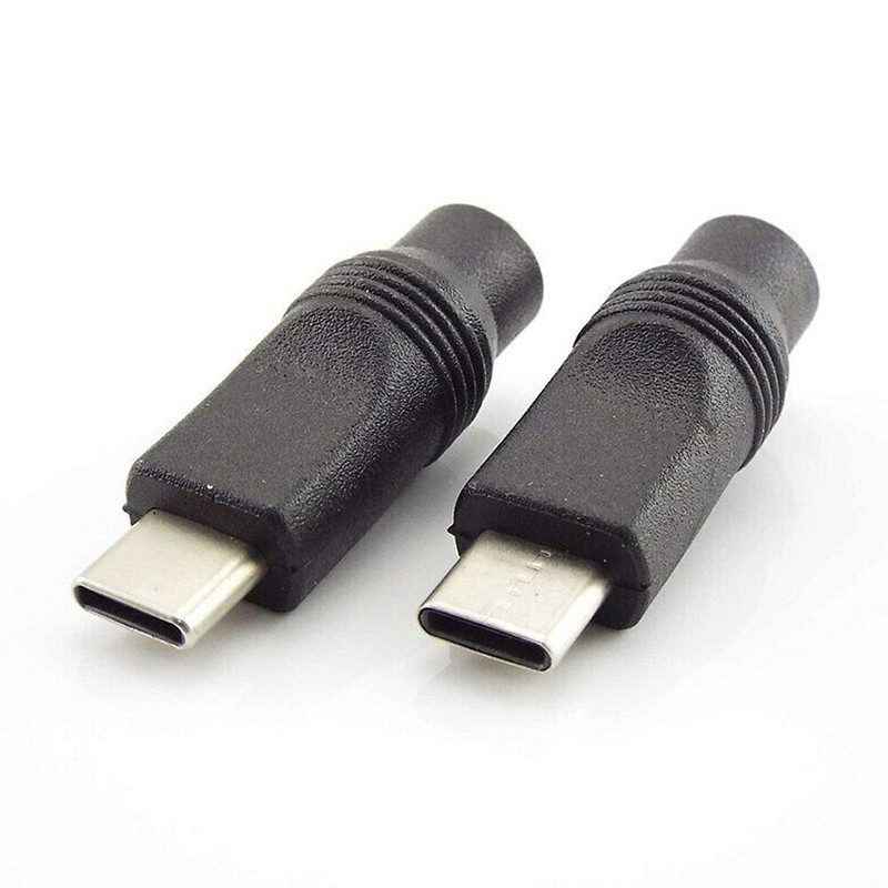 10PCS DC Power Adapter Type-C USB Male to DC 5.5x2.1mm Female Jack Connector US gallery