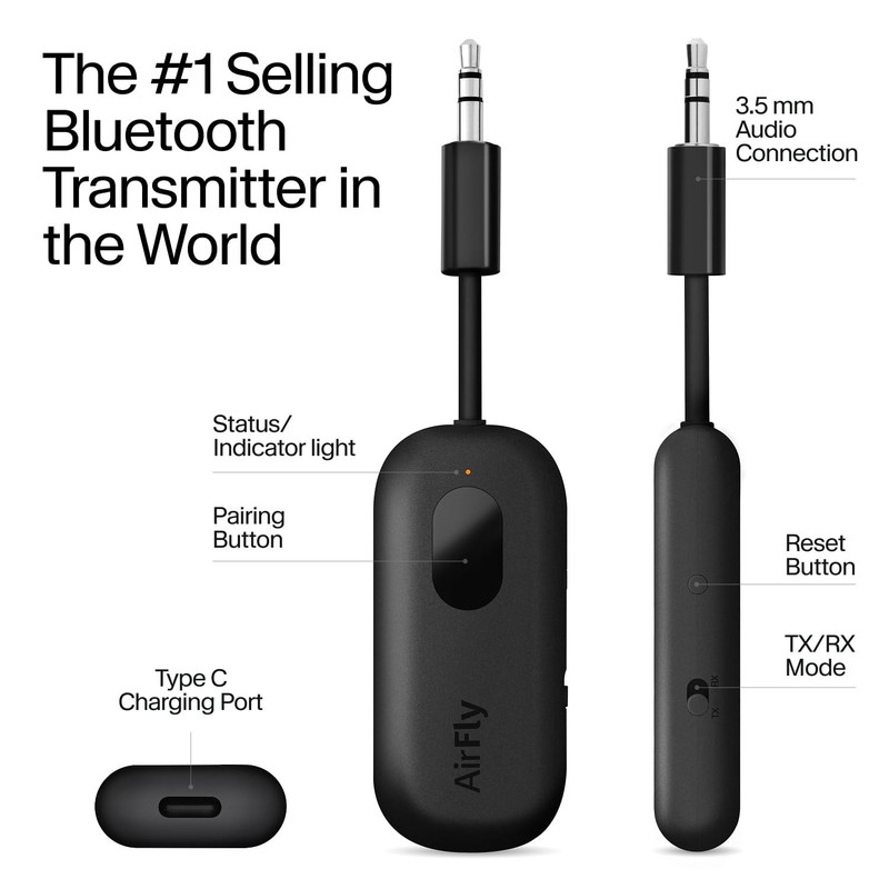 Twelve South AirFly Pro Bluetooth Wireless Audio Transmitter/Receiver for up ... gallery