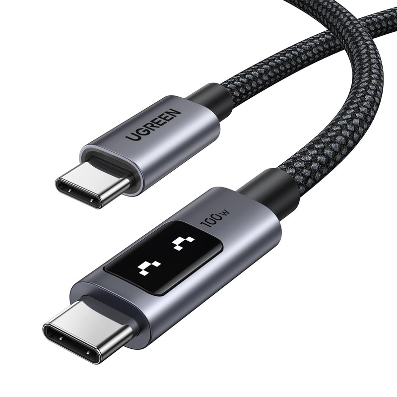 UGREEN Uno USB C to C Cable 100W Fast Charging Type C 6.6 FT, Black