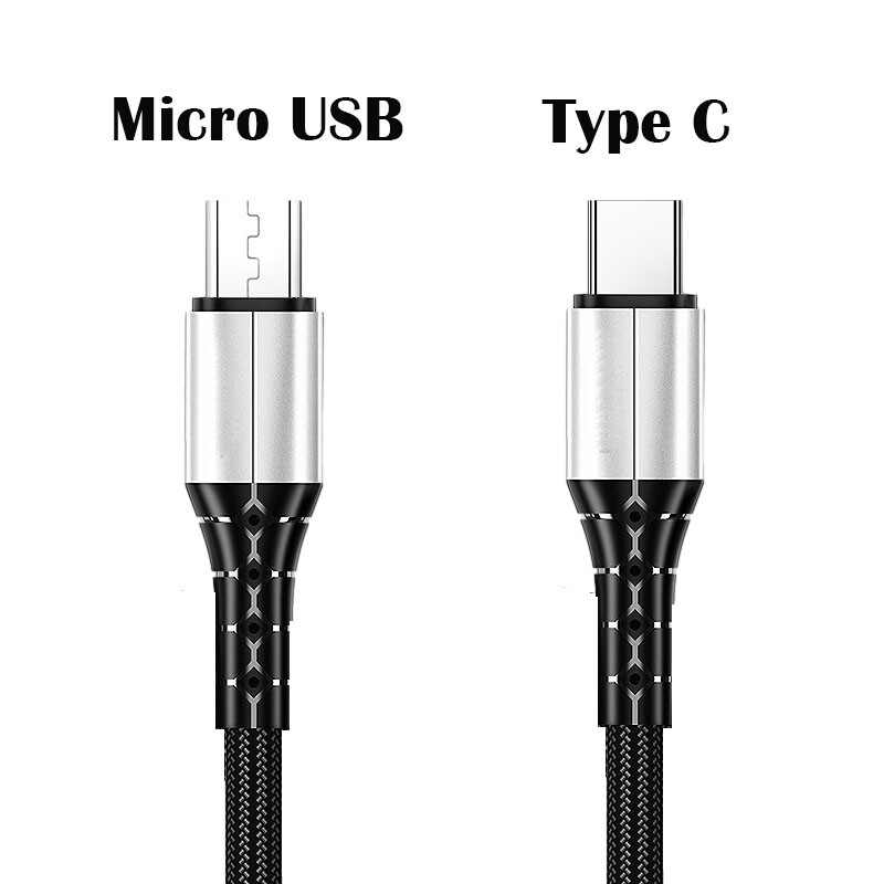 5ft 3ft Micro USB Cable Type-c Charging Data Wire for Samsung Xiaomi Android