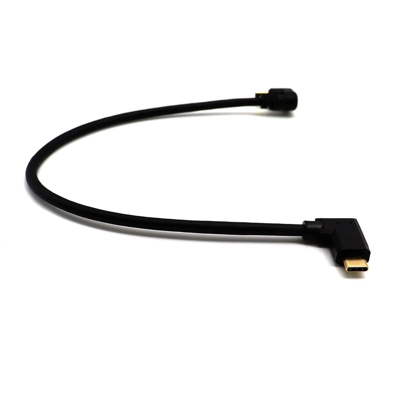 U Shaped USB C Cable 4K @60hz 10 GBS Type C Male 180 Degree to 90 Degree Type... gallery