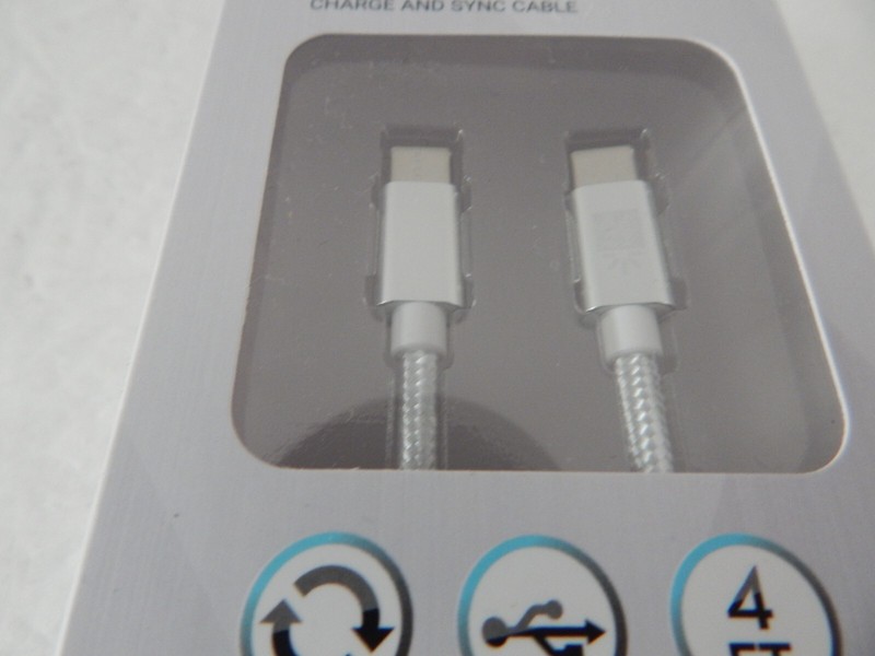 Case Logic Universal USB-C to USB-C Charge & Sync Cable 4 Feet White New gallery