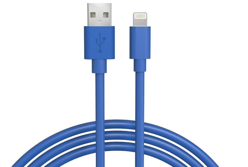 Lot 100 Apple MFI CERTIFIED USB Sync Charger Cable For iPhone 14 13 11 PrO BLUE gallery