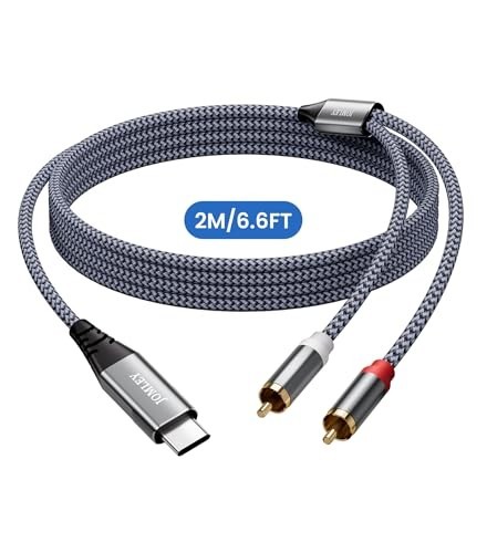 USB C to RCA Audio Cable 6.6FT - Type-C to 2 RCA Stereo Splitter for Laptop, Pho gallery