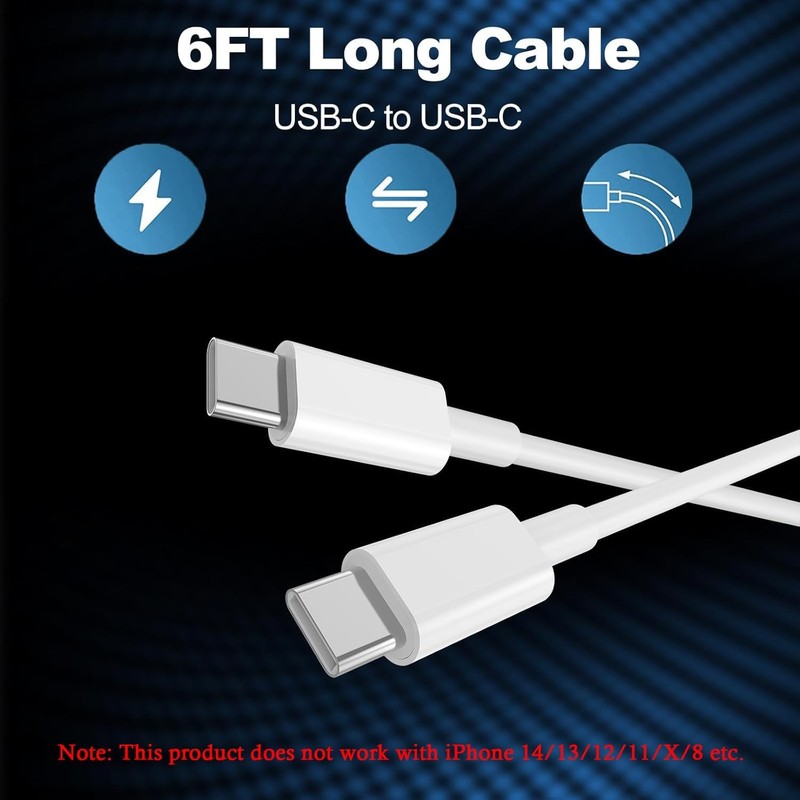 IPhone 17 16 15 Charger Fast Charging,2Pack 20W Apple iPad USB C Wall Bl gallery