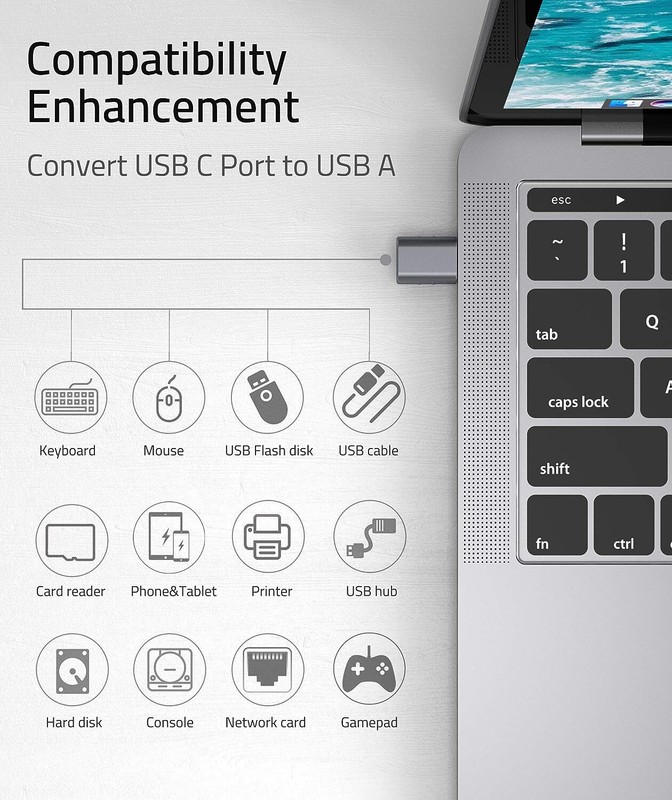 3.0 Type C to USB Adapter USB-C 3.1 Male OTG A Female Data Connector Converter gallery
