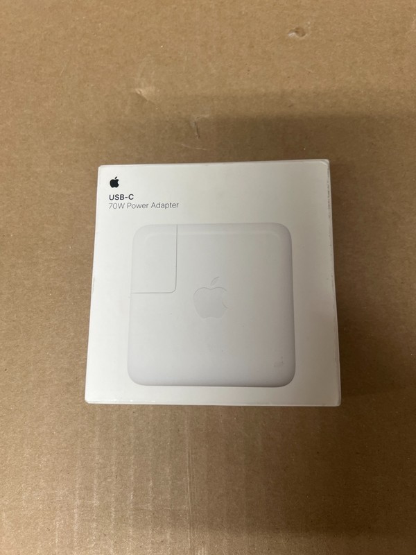 Apple 70W USB-C Power Adapter MXN53AM/A – White – Genuine Apple Product