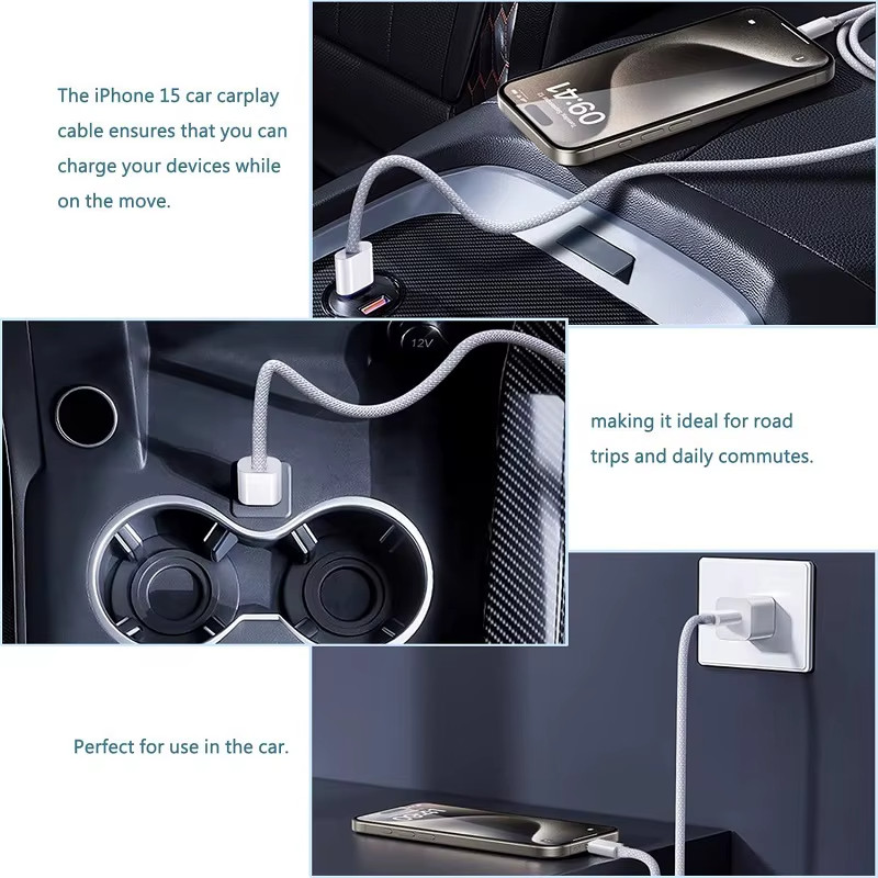 3M, 60W PD USB-C to USB C Fast Charger Cable Type C Quick Charging gallery