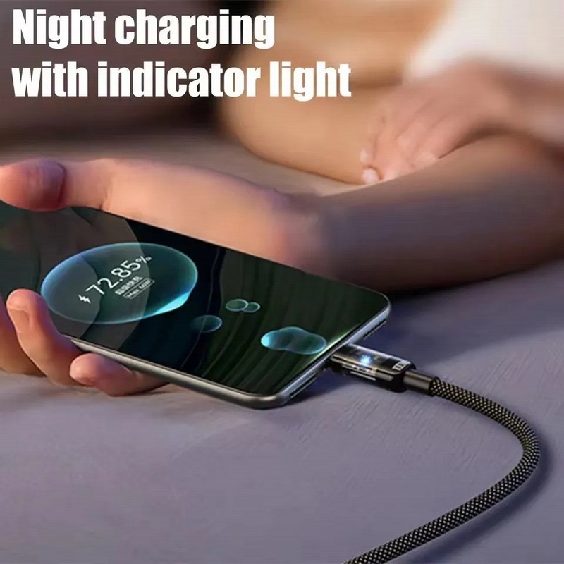 240W Nylon USB Type C Super Fast Charging Cable For Samsung Xiaomi Huawei Honor gallery