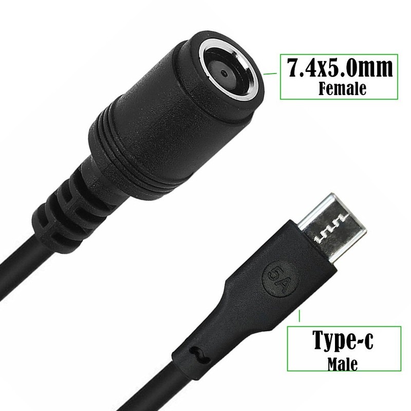 DC7450 Female to Type-C Male 7.4mm*5.0mm Female to Type-C Male Power Adapter gallery