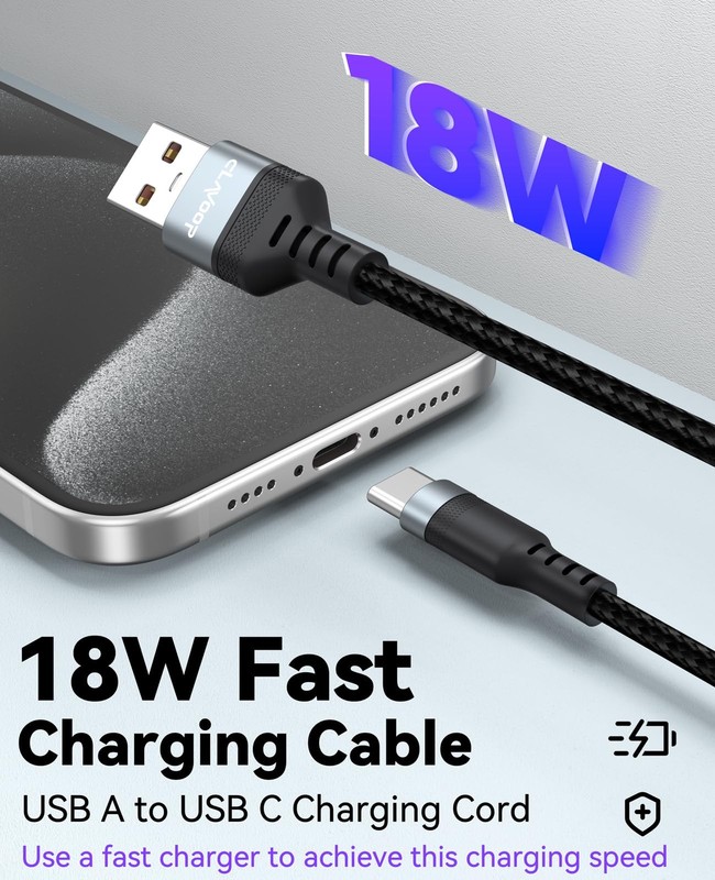 USB A to USB Cable 30ft Charging 18W, Extra Long USB-Charge Cord 30 Foot, Onl... gallery
