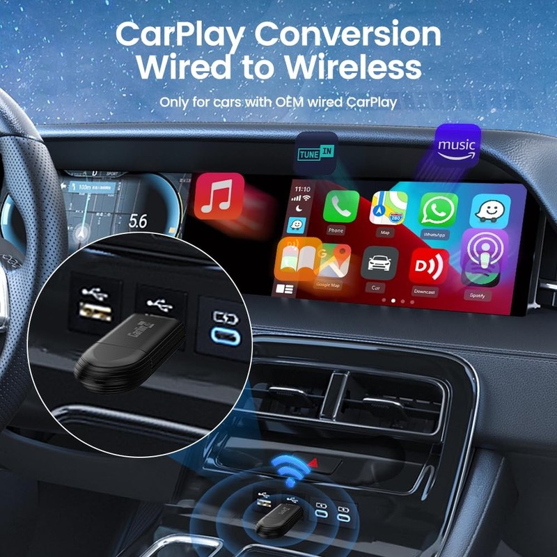 Wireless CarPlay Adapter MINI SE for iPhone, Convert OEM Wired to Wireless Ca... gallery