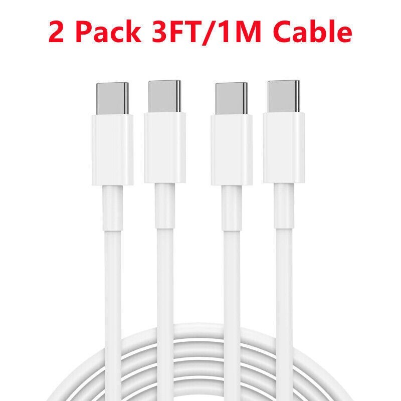 Type-C to USB-C FAST Charger Cable Cord QC3.0 For MacBook Pro Air iPad Pro Lot