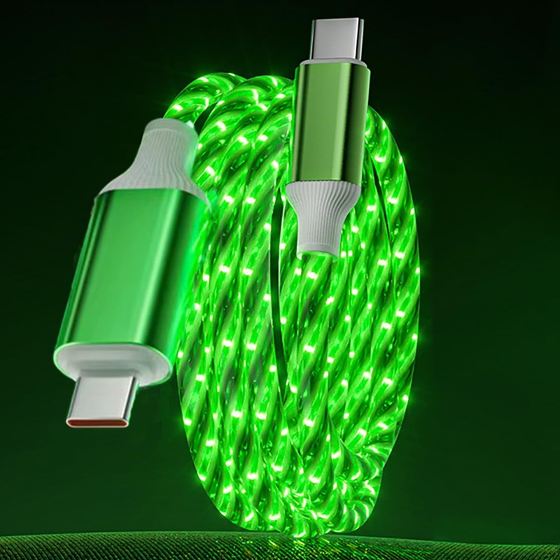 LED USB C Cable Starry Light USB C to Type C Fast Charging Cable Lighted USB …