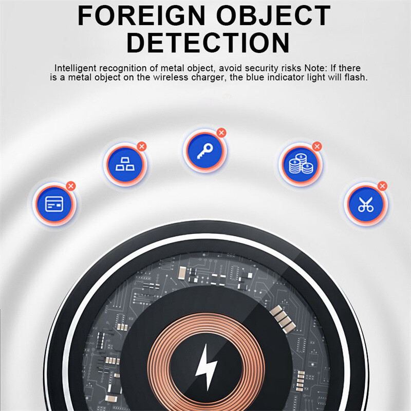 Wireless Fast Charger Charging Pad Dock for Samsung iPhone Android Cell Phone gallery