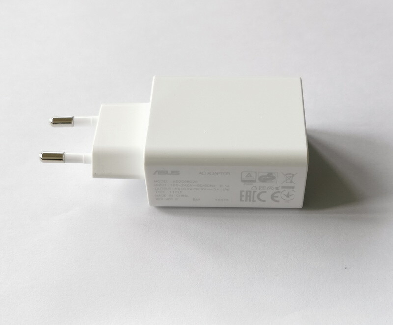 EU White 9V 2A 18W Fast Wall Charger + Type-C Cable For ASUS ZenFone 3 7 Pro 5z gallery