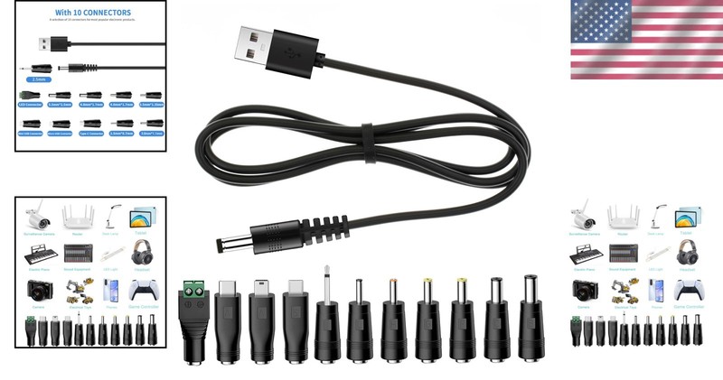 3.3FT Universal Charger Power Core, Fast Charging with 11 Connectors Included gallery
